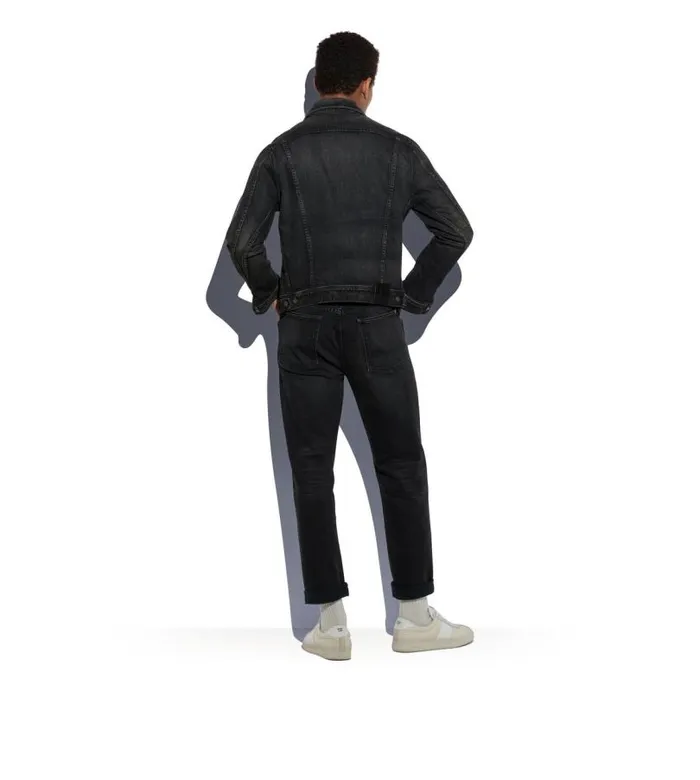 Men Jeans Tom Ford Japanese Selvedge Slim Fit Denim Black Men Jeans Tom Ford Japanese Selvedge Slim Fit Denim Black