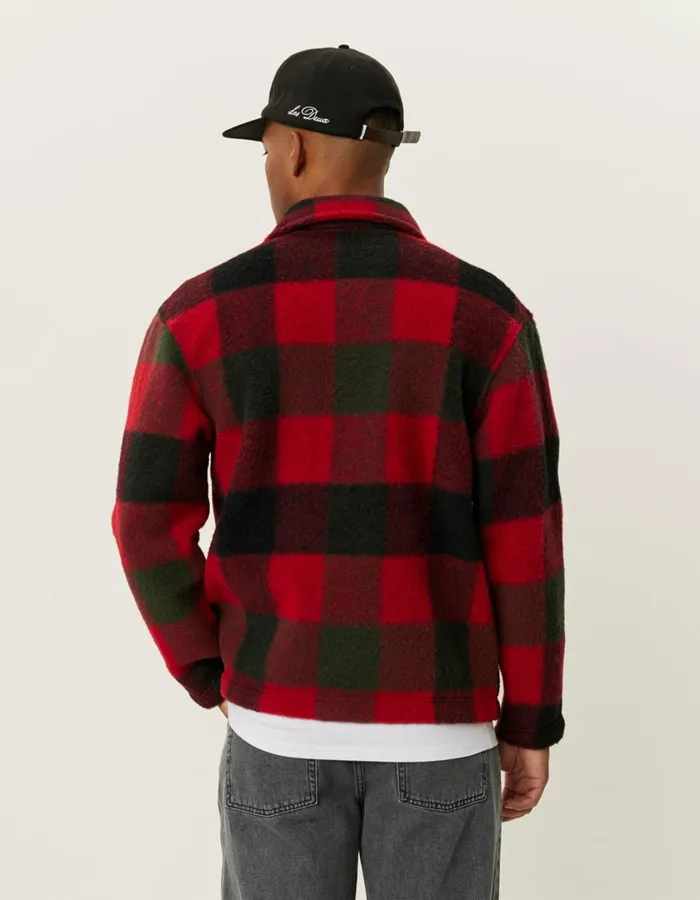 Men Jermaine Overshirt 8211 RosinSalsa Red Les Deux ShirtsOvershirts