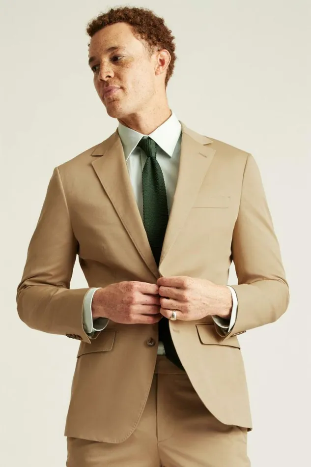 Men Jetsetter Italian Cotton Suit British Khaki Bonobos Suits Men Jetsetter Italian Cotton Suit British Khaki Bonobos Suits