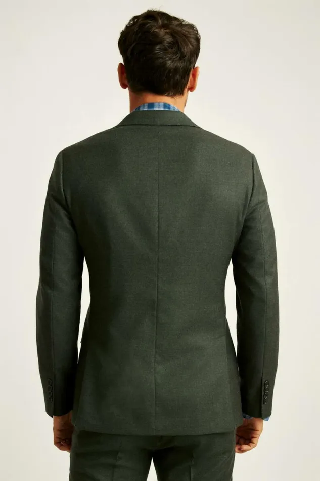 Men Jetsetter Italian Flannel Blazer Olive Bonobos Blazers and Sport Coats