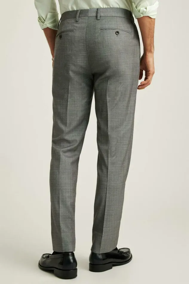 Men Jetsetter Italian Wool Dress Pant Grey Sharkskin Bonobos Dress Pants
