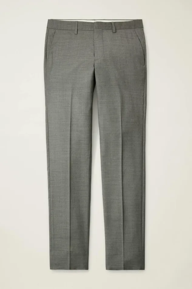 Men Jetsetter Italian Wool Dress Pant Grey Sharkskin Bonobos Dress Pants