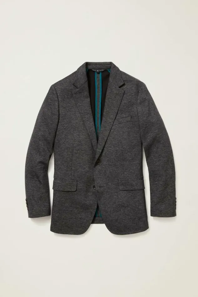 Men Jetsetter Knit Blazer Charcoal Bonobos Blazers and Sport Coats