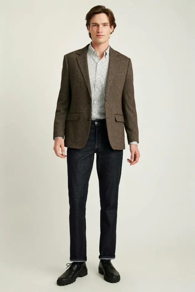 Men Jetsetter Knit Blazer Chocolate Brown Houndstooth Bonobos Blazers and Sport Coats Men Jetsetter Knit Blazer Chocolate Brown Houndstooth Bonobos Blazers and Sport Coats