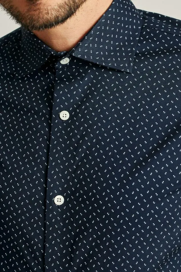 Men Jetsetter Stretch Dress Shirt Spun Sugar Floral Bonobos Business Casual Shirts