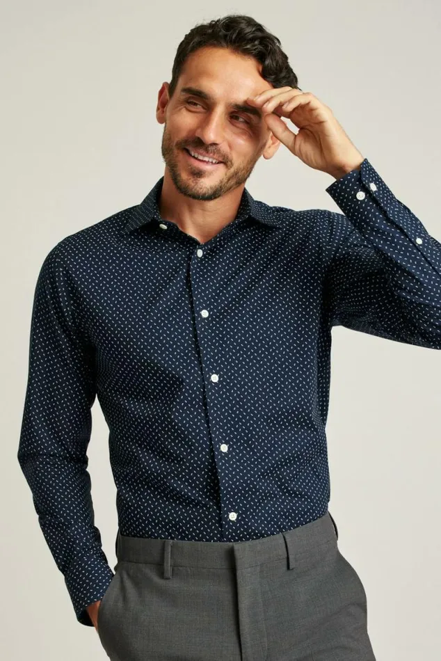 Men Jetsetter Stretch Dress Shirt Spun Sugar Floral Bonobos Business Casual Shirts