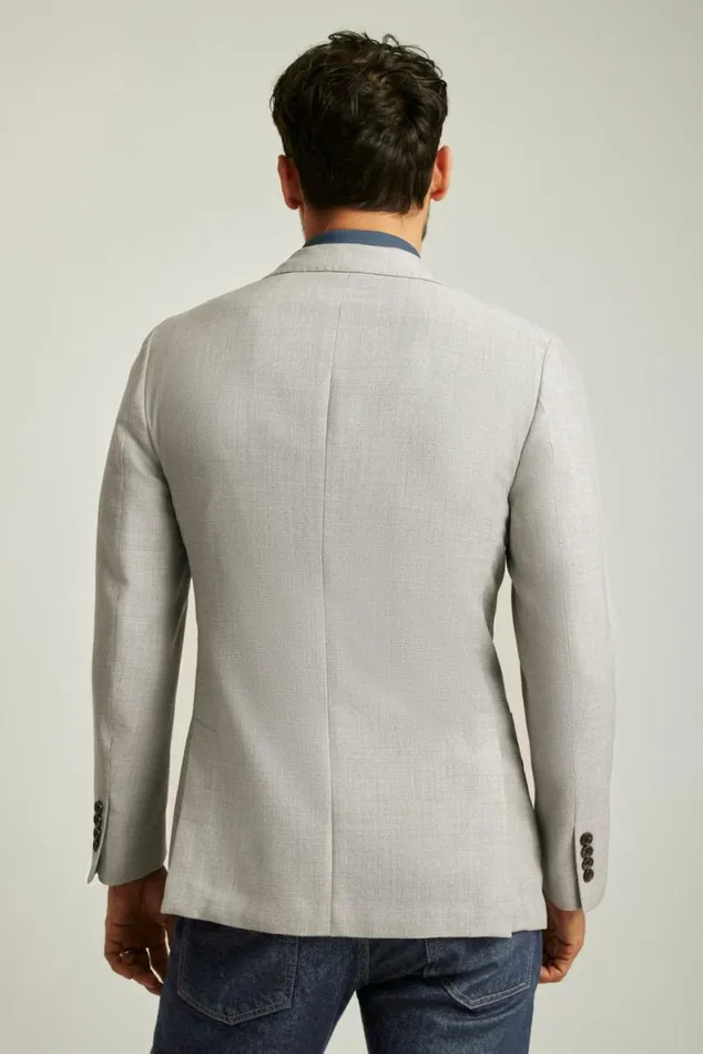 Men Jetsetter Unconstructed Italian Wool Blazer Light Grey Bonobos Blazers and Sport Coats