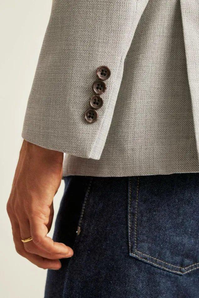 Men Jetsetter Unconstructed Italian Wool Blazer Light Grey Bonobos Blazers and Sport Coats