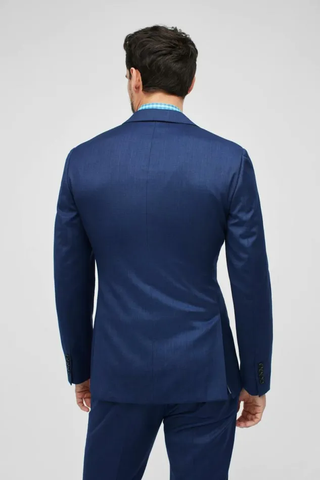 Men Jetsetter Wool Blazer Navy Texture Bonobos Blazers and Sport Coats