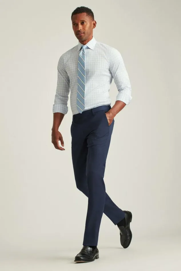 Men Jetsetter Wool Dress Pant Light Navy Bonobos Dress Pants