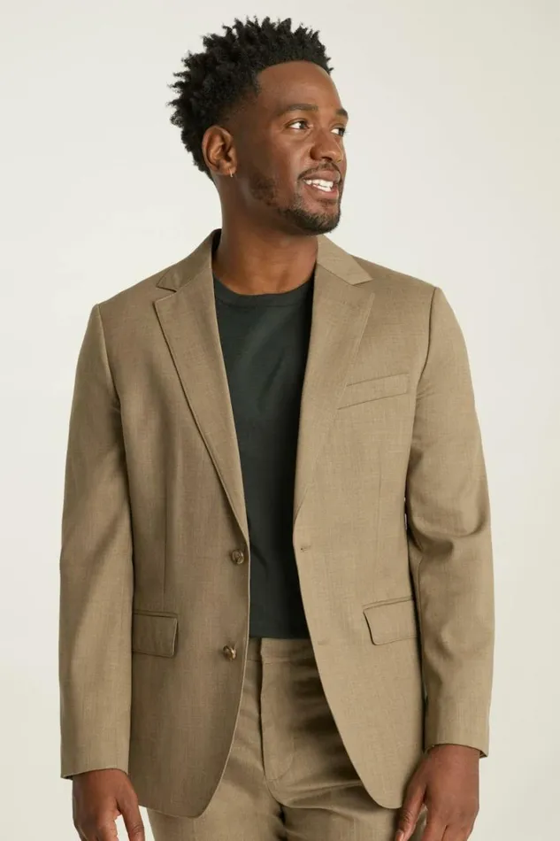 Men Jetsetter Wool Suit Tan Bonobos Suits