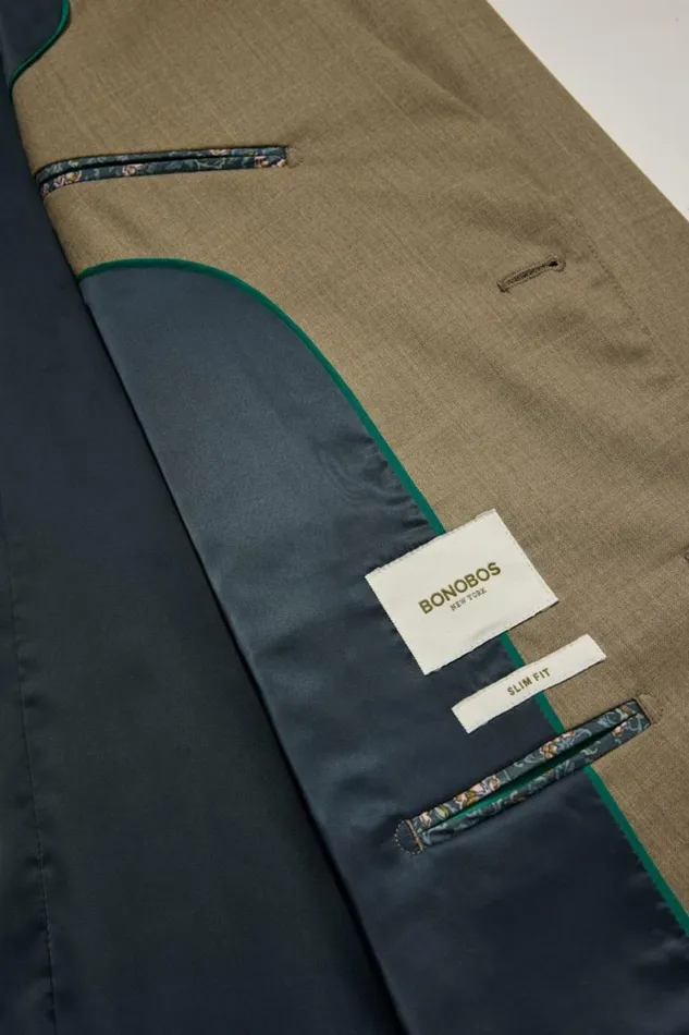 Men Jetsetter Wool Suit Tan Bonobos Suits