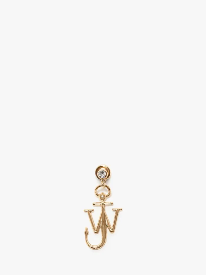 Men JEWELLERY JW Anderson CRYSTAL ANCHOR EARRING Gold