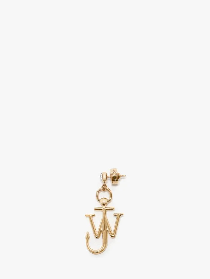 Men JEWELLERY JW Anderson CRYSTAL ANCHOR EARRING Gold
