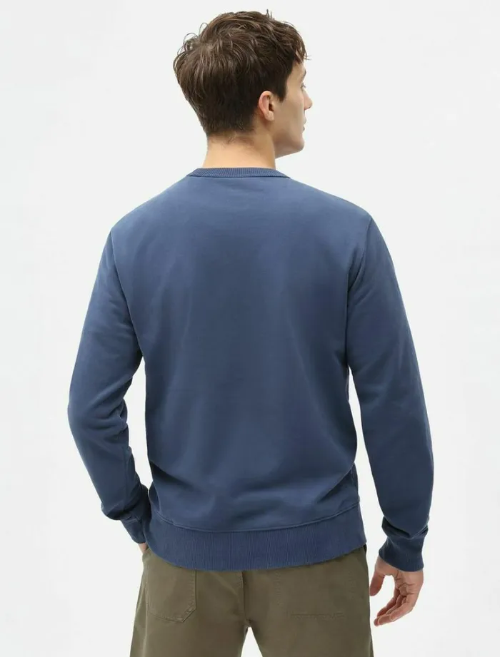 Men Jumpers and Sweatshirts Dickies Aitkin Sweatshirt Navy Blue