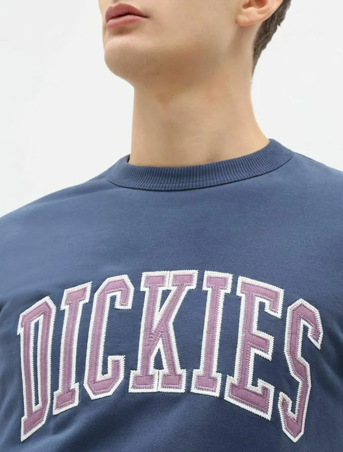Men Jumpers and Sweatshirts Dickies Aitkin Sweatshirt Navy Blue