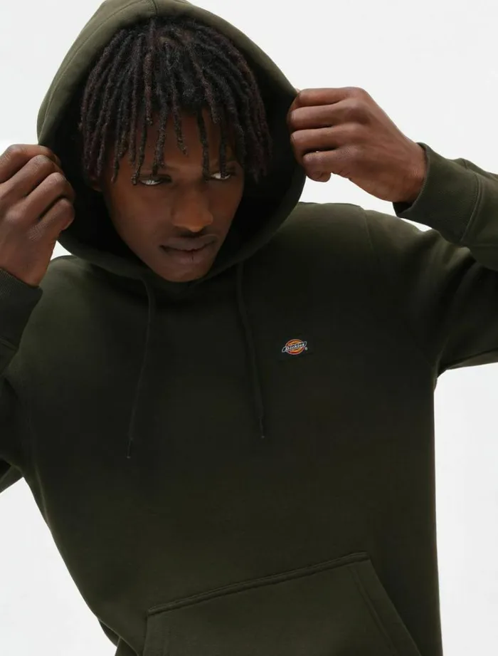 Men Jumpers and Sweatshirts Dickies Oakport Hoodie Olive Green