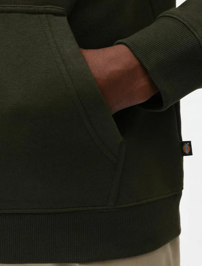 Men Jumpers and Sweatshirts Dickies Oakport Hoodie Olive Green
