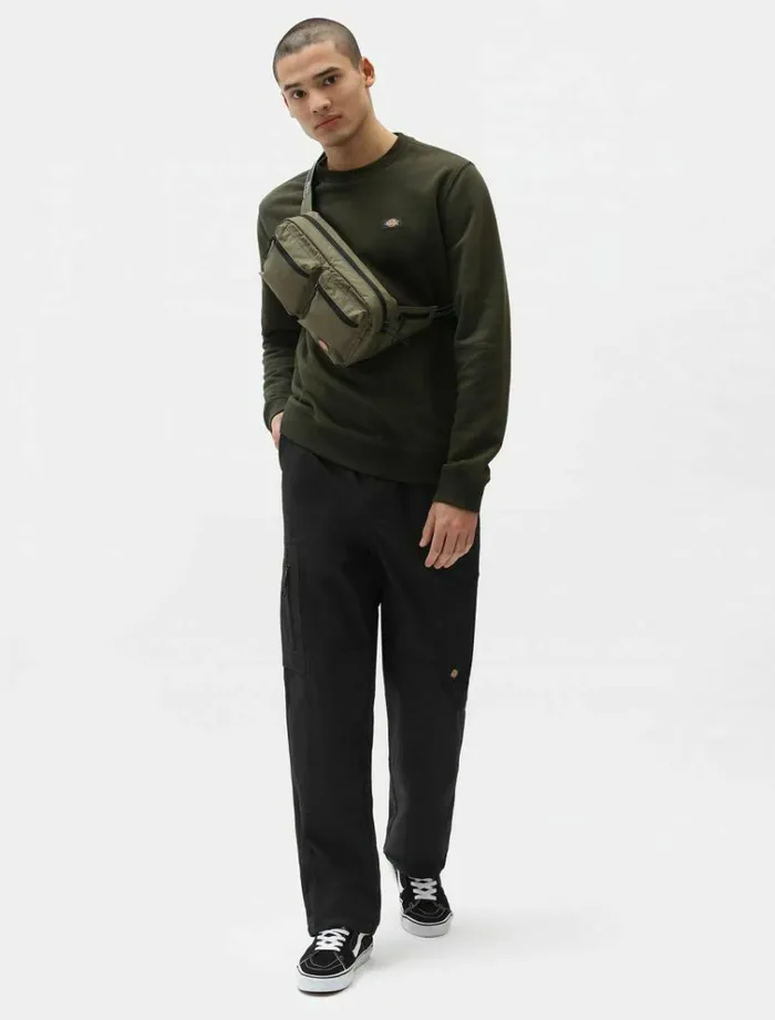 Men Jumpers and Sweatshirts Dickies Oakport Sweatshirt Olive Green
