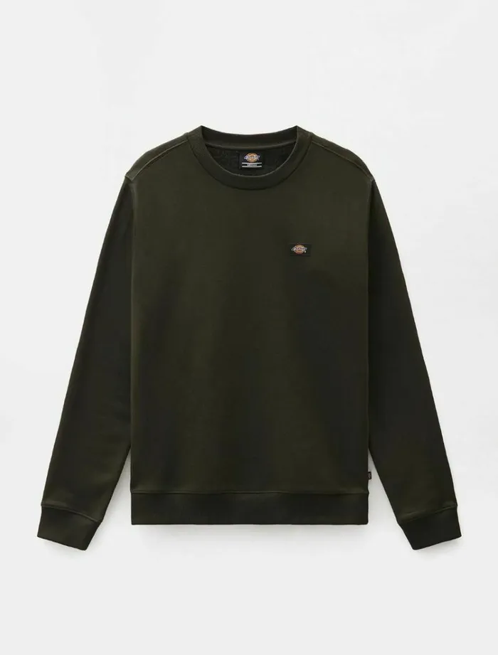 Men Jumpers and Sweatshirts Dickies Oakport Sweatshirt Olive Green
