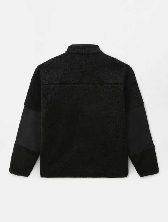 Men Jumpers and Sweatshirts Dickies Red Chute Sherpa Fleece Black