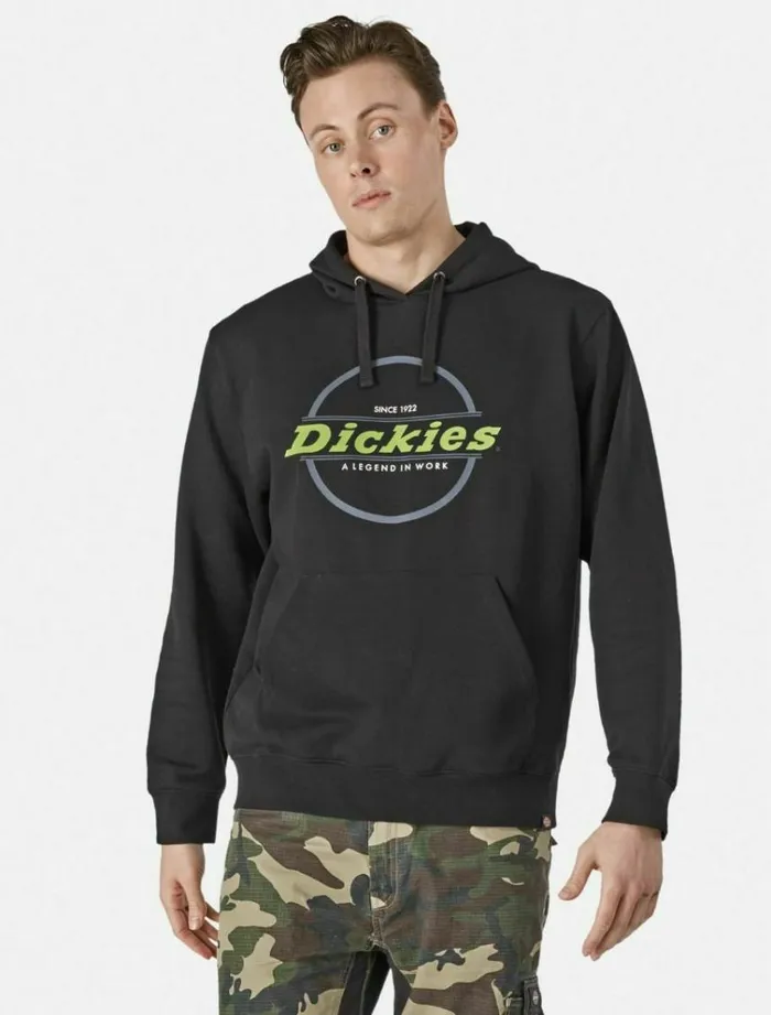 Men Jumpers and Sweatshirts Dickies Towson Graph Hoodie Black