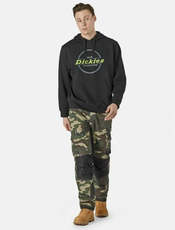 Men Jumpers and Sweatshirts Dickies Towson Graph Hoodie Black