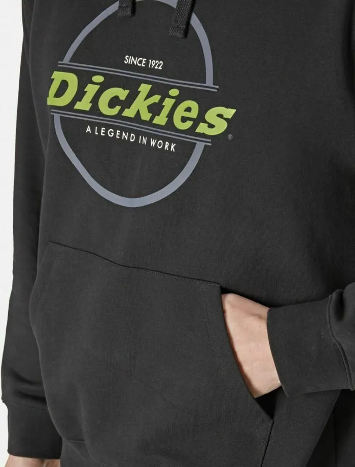 Men Jumpers and Sweatshirts Dickies Towson Graph Hoodie Black