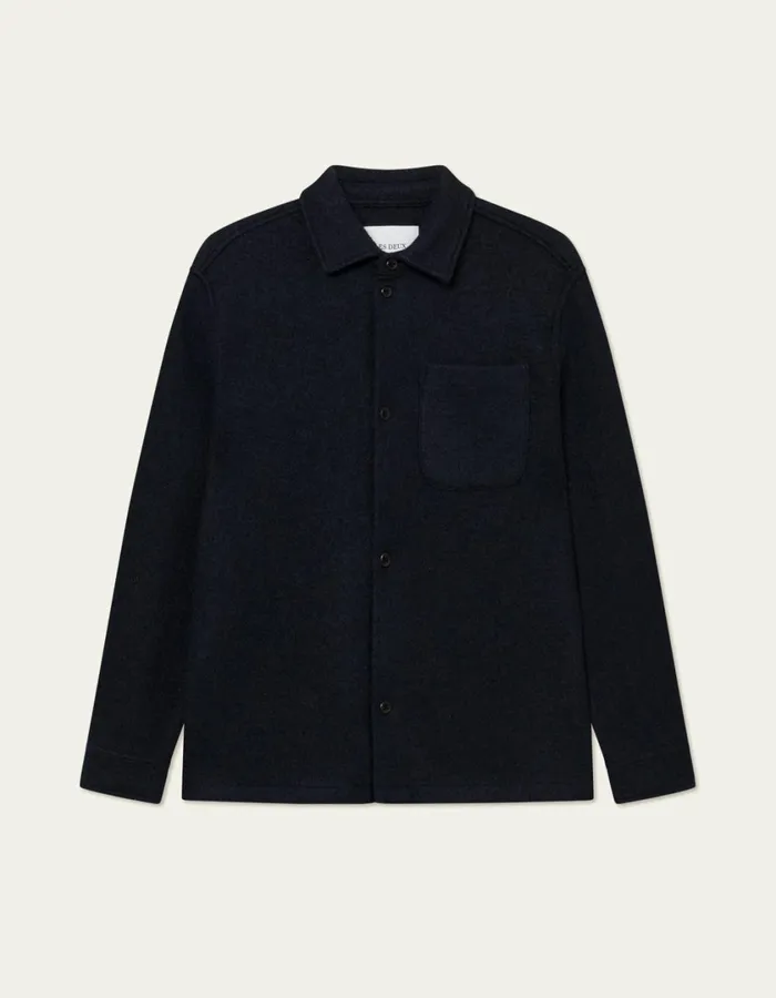 Men Kaleb Overshirt 8211 Dark Navy Les Deux ShirtsOvershirts