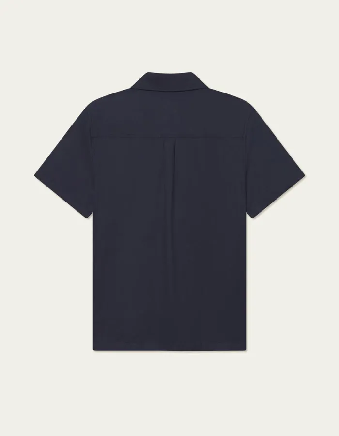 Men Kingsley AOE SS Shirt 8211 Dark Navy Les Deux ShirtsOvershirts