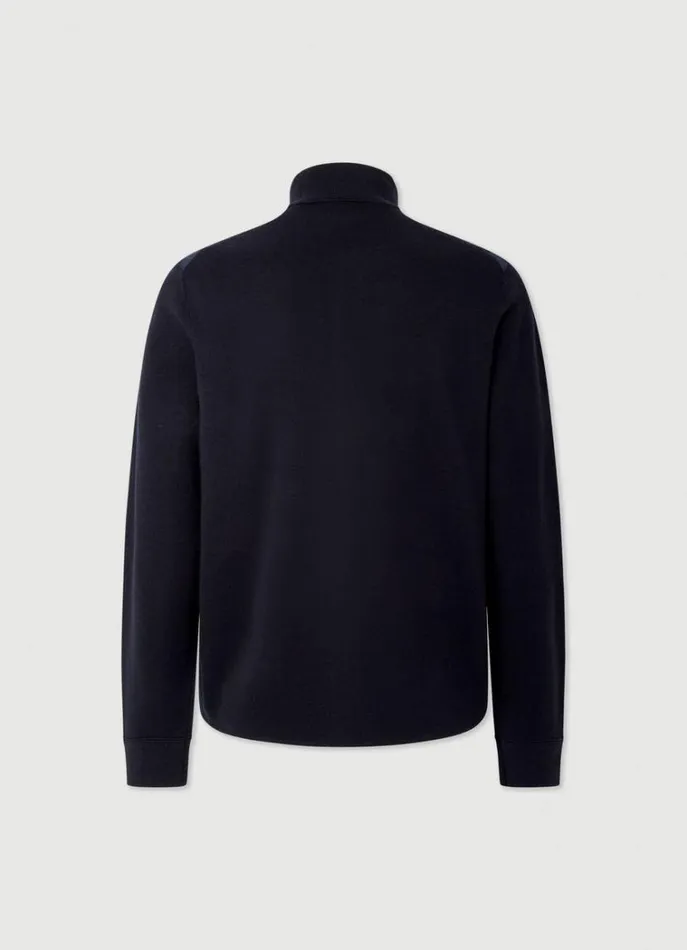 Men Knitwear Hackett London Bomber Jacket Navy