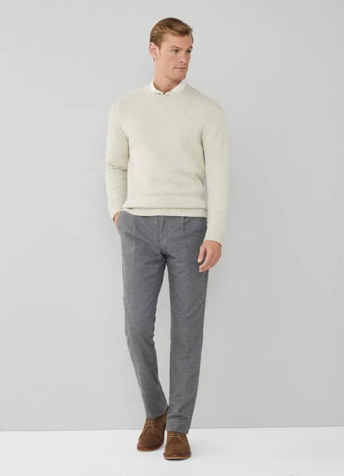Men Knitwear Hackett London Donegal Jumper Canvas White