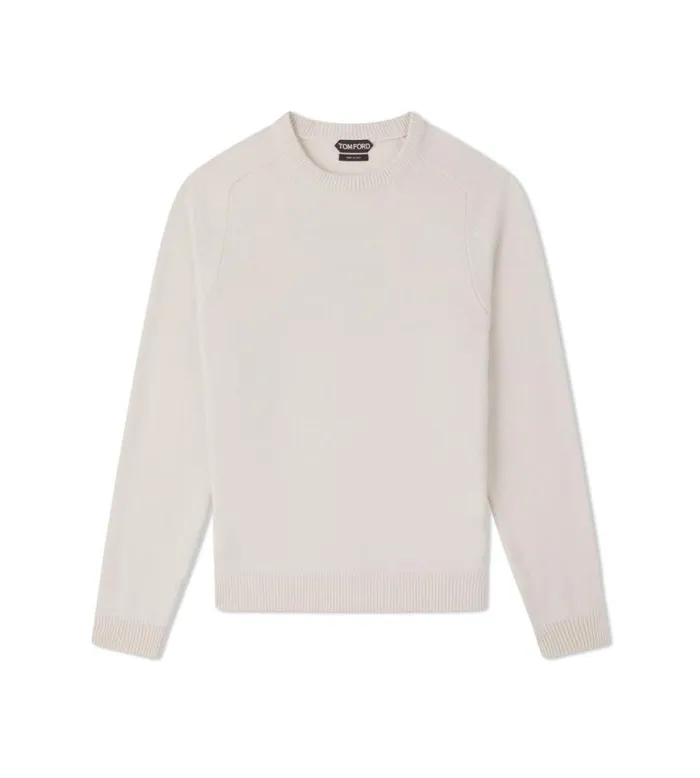 Men Knitwear Tom Ford Cashmere Saddle Crew Neck