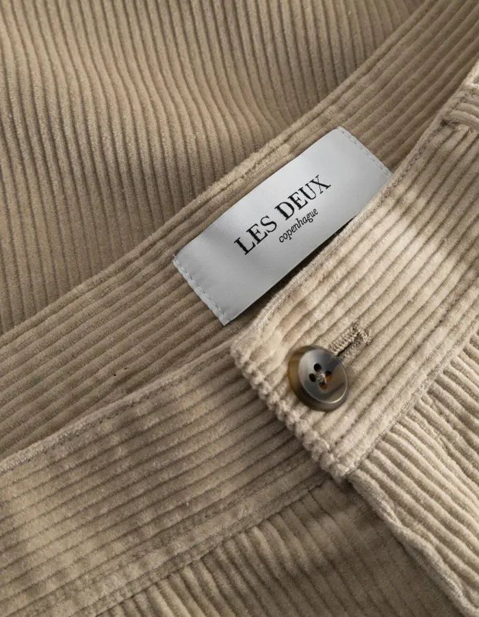 Men Kody Heavy Corduroy Pants 8211 Light Desert Sand Les Deux Pants