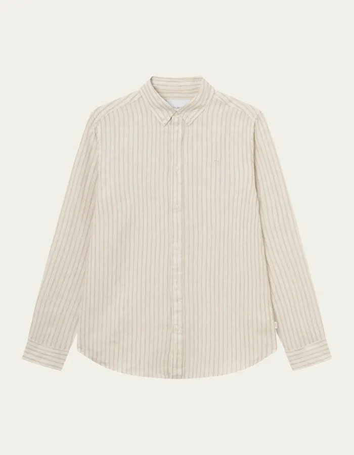 Men Kristian Linen BD Shirt 8211 Light Desert SandLight Ivory Les Deux ShirtsOvershirts Men Kristian Linen BD Shirt 8211 Light Desert SandLight Ivory Les Deux ShirtsOvershirts