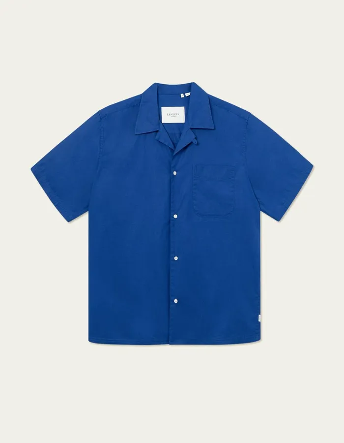Men Lawson 20 Poplin Shirt 8211 Surf Blue Les Deux ShirtsOvershirts