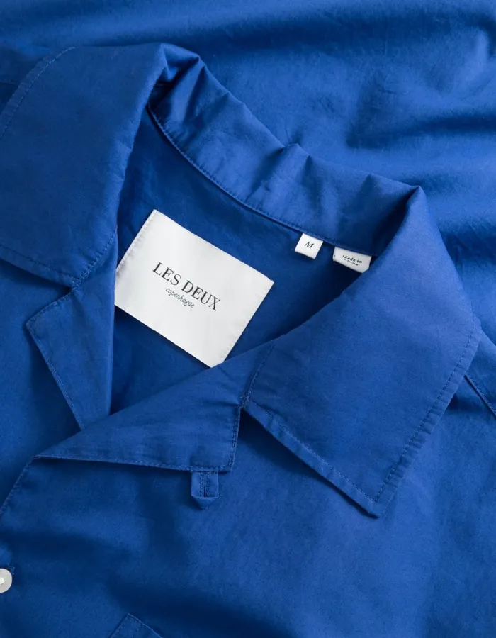 Men Lawson 20 Poplin Shirt 8211 Surf Blue Les Deux ShirtsOvershirts