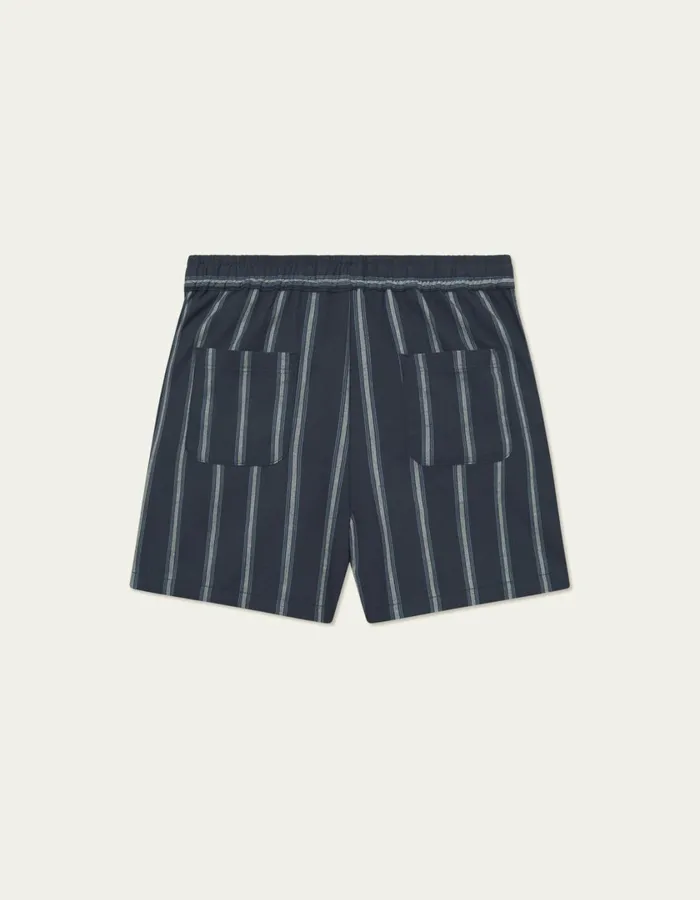 Men Lawson Stripe Shorts 8211 Dark NavyXenon Blue Les Deux Shorts
