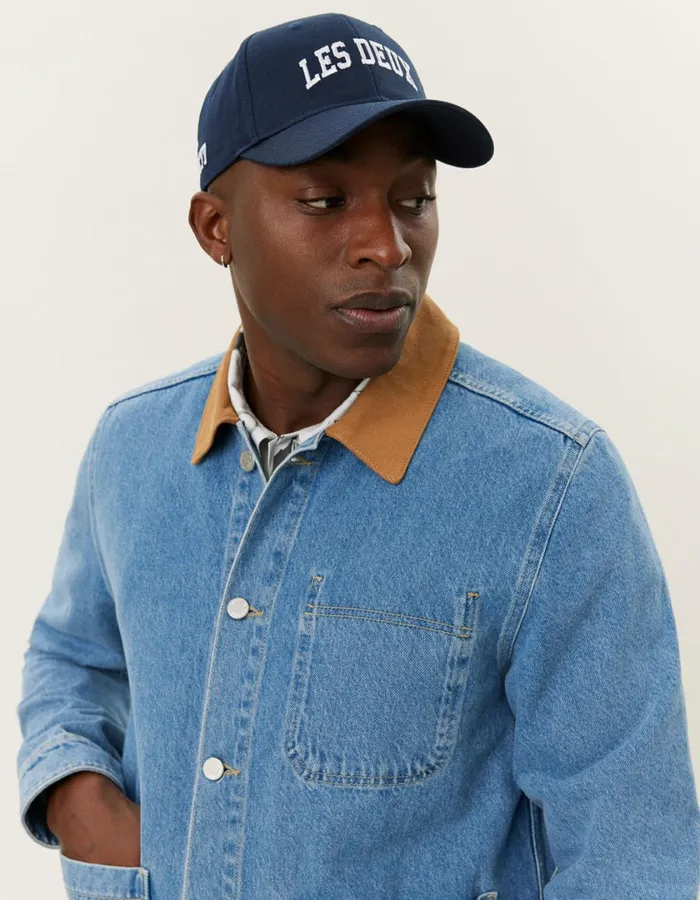 Men Layton Washed Denim Overshirt 20 8211 Light Denim Blue Les Deux ShirtsOvershirts