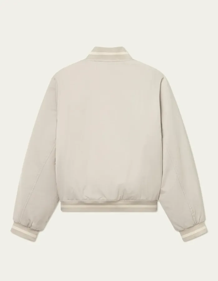 Men Les Deux Tech Varsity Jacket 8211 Light Sand Les Deux JacketsCoats