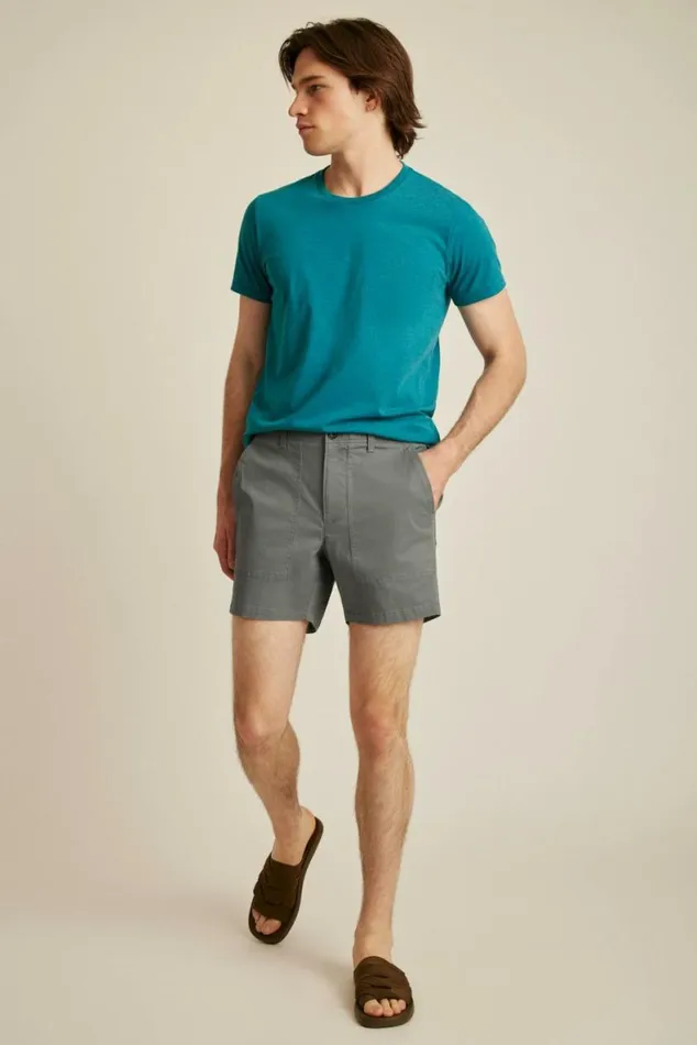 Men Lightweight Travel Short Lava Smoke Dark Grey Bonobos Chino Shorts