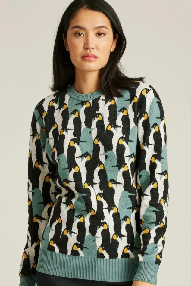 Men Limited Edition Sweater Penguin Party Bonobos Crew and VNeck Sweaters