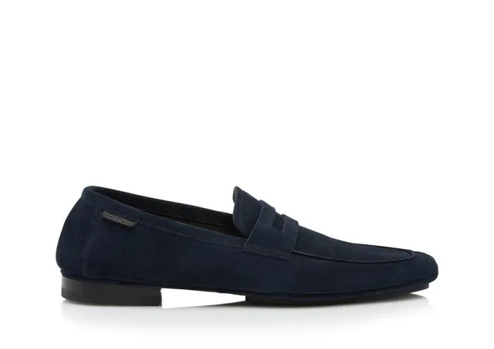 Men Loafers Tom Ford Suede Berwick Loafer Indigo