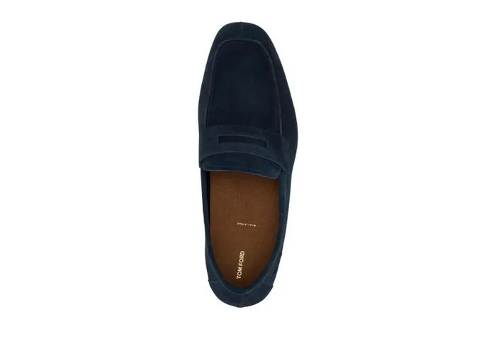 Men Loafers Tom Ford Suede Berwick Loafer Indigo