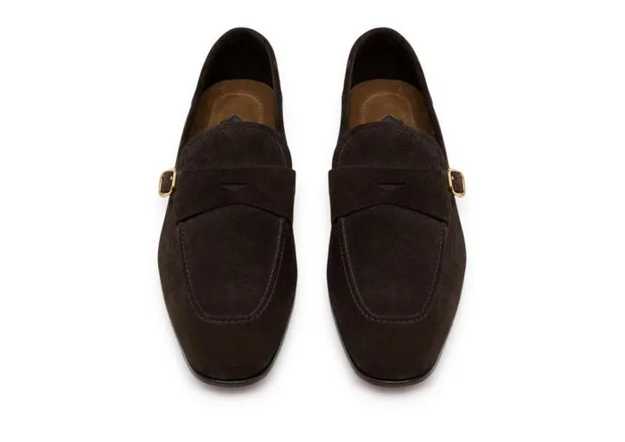 Men Loafers Tom Ford Suede Dover Loafer Chocolate Men Loafers Tom Ford Suede Dover Loafer Chocolate