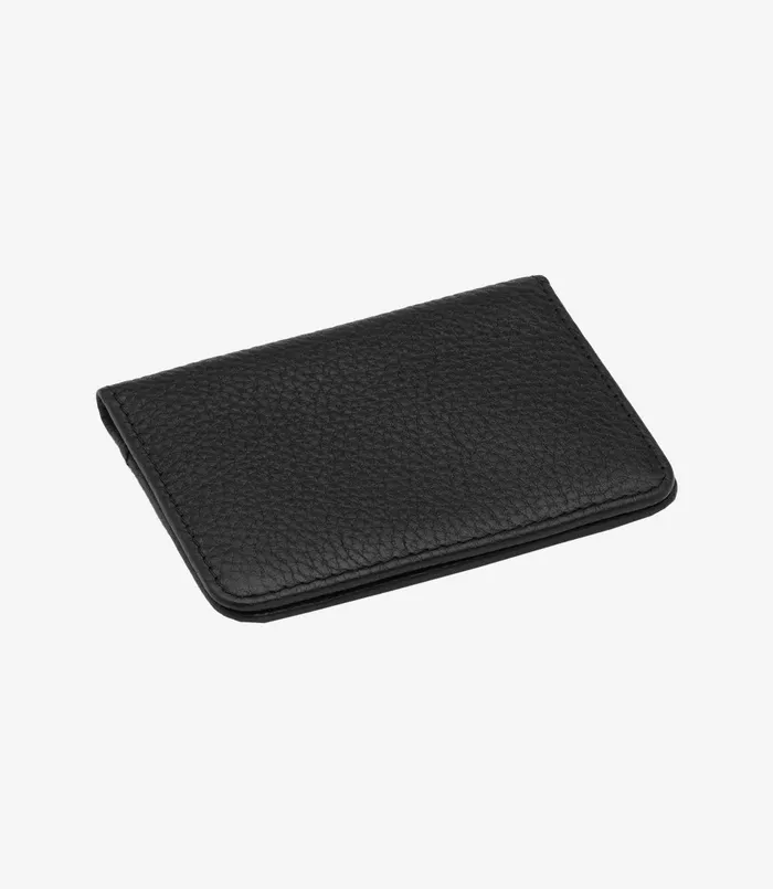 Men Loake Fenchurch Card Holder Black Grain Wallets Card Holders