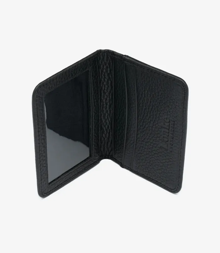 Men Loake Fenchurch Card Holder Black Grain Wallets Card Holders