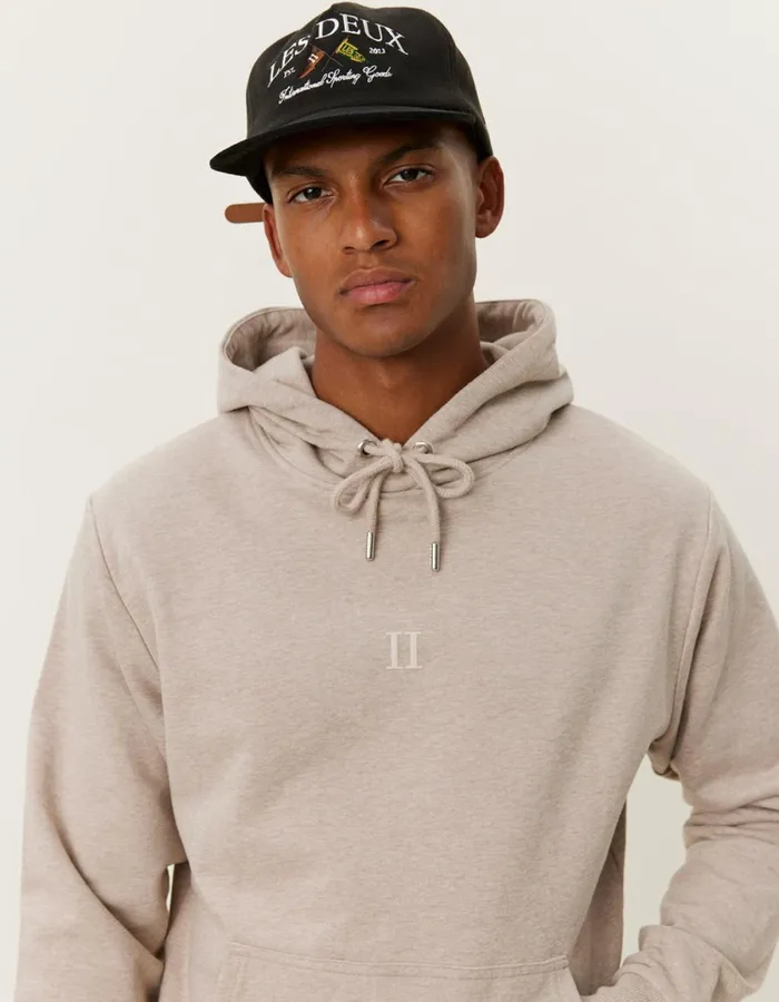 Men Mini Encore Hoodie 20 8211 Dark Sand MelangeIvory Les Deux HoodiesSweatshirts