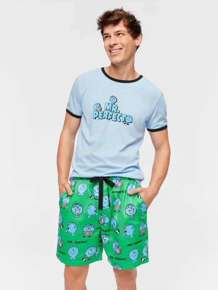 Men Mr Perfect Mid Short Multi Peter Alexander Shorts