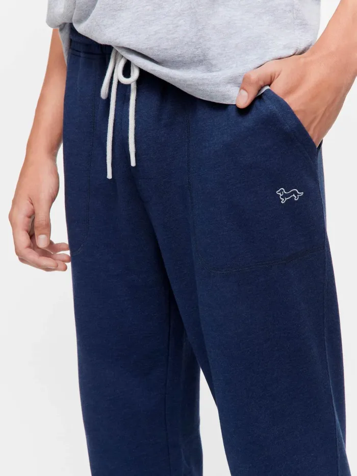 Men Navy Fleece Track Pant Navy Peter Alexander Pants